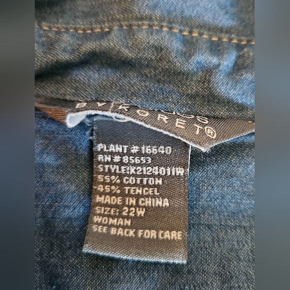 City Blues Women's Denim Shirt Size 2X - Picture 4 of 10